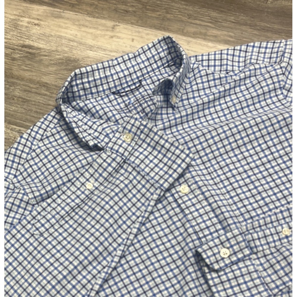 Vineyard Vines Button Down On‎ The Go Performance Shirt Men's M OTG Plaid Brrr